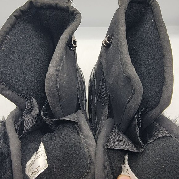 London Fog Collection Womens 9 M Black Red Boots Waterproof Outdoors Casual - Picture 11 of 13